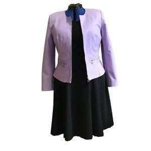 Women Lavender Calvin Klein Lined Blazer Size 16